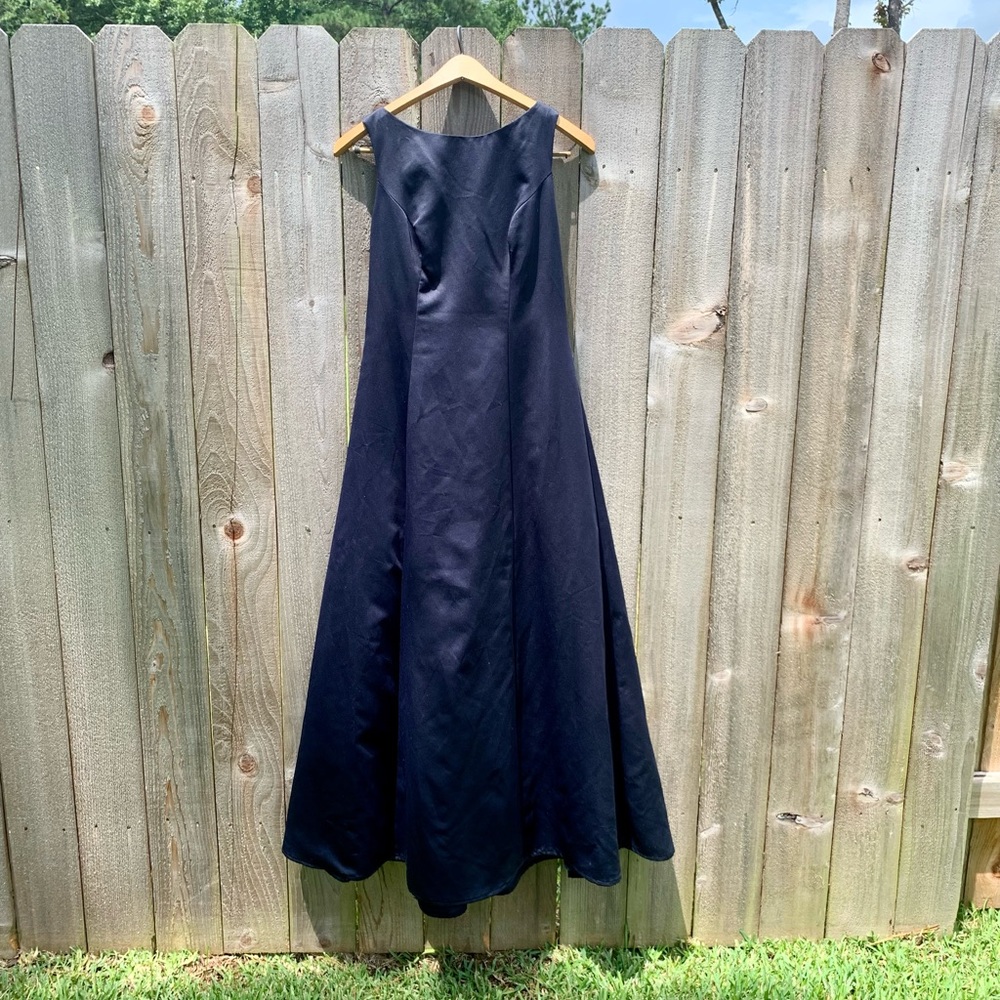 Brilliant Navy blue evening dress in size 12 - Picture 2 of 5